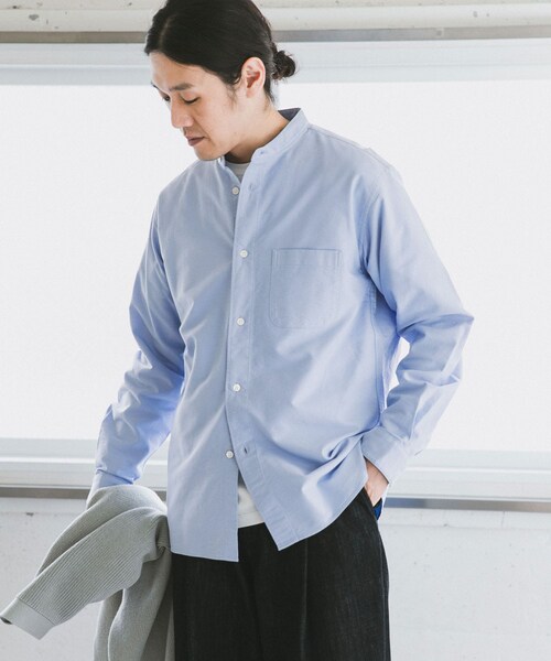 URBAN RESEARCH DOORS（アーバンリサーチドアーズ）の「オックスバンドカラーシャツ（その他・メンズ・White/Pink Gray/Blue/Charcoal・38/40）」の20枚目の写真