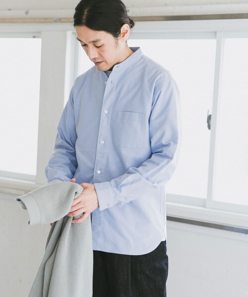 URBAN RESEARCH DOORS（アーバンリサーチドアーズ）の「オックスバンドカラーシャツ（その他・メンズ・White/Pink Gray/Blue/Charcoal・38/40）」の21枚目の写真