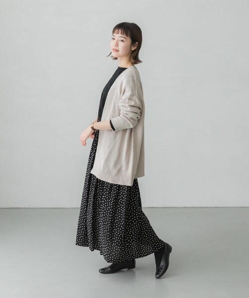 かぐれ（カグレ）の「リネンコットンカーディガン（その他・レディース・BEIGE/IVORY・FREE）」の11枚目の写真