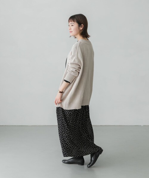 かぐれ（カグレ）の「リネンコットンカーディガン（その他・レディース・BEIGE/IVORY・FREE）」の12枚目の写真