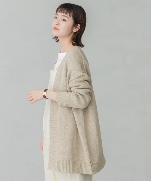 かぐれ（カグレ）の「リネンコットンカーディガン（その他・レディース・BEIGE/IVORY・FREE）」の17枚目の写真