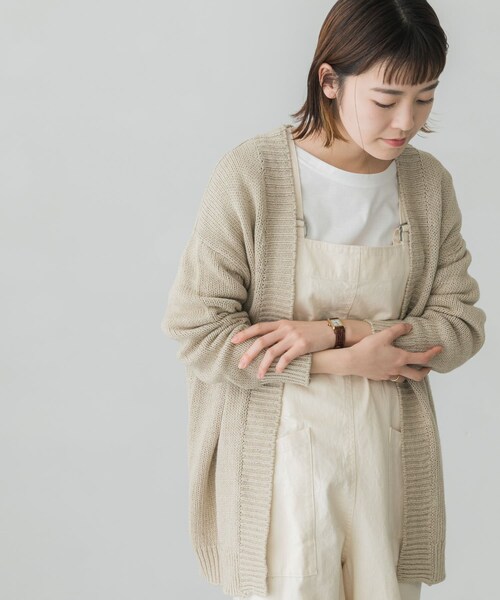 かぐれ（カグレ）の「リネンコットンカーディガン（その他・レディース・BEIGE/IVORY・FREE）」の15枚目の写真