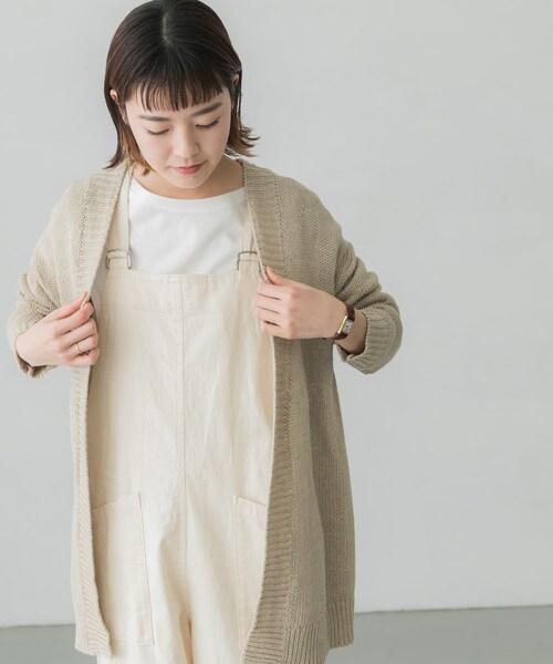 かぐれ（カグレ）の「リネンコットンカーディガン（その他・レディース・BEIGE/IVORY・FREE）」の14枚目の写真