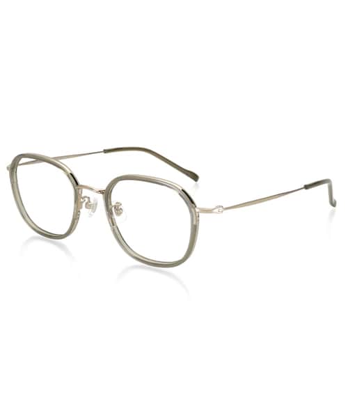 JINS(ジンズ)の「Combination Acetate&Metal NUDE MOOD(メガネ・カーキ(128)/ライトグレー(291)/ブラウン(384)・Large 49□21-149○40)」の1枚目の写真