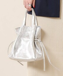 SHENERY（シーナリー）の「レザー巾着ショルダーバッグ（トートバッグ