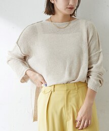 SHENERY | 2WAYリネンオーバーニット(ニット/セーター)