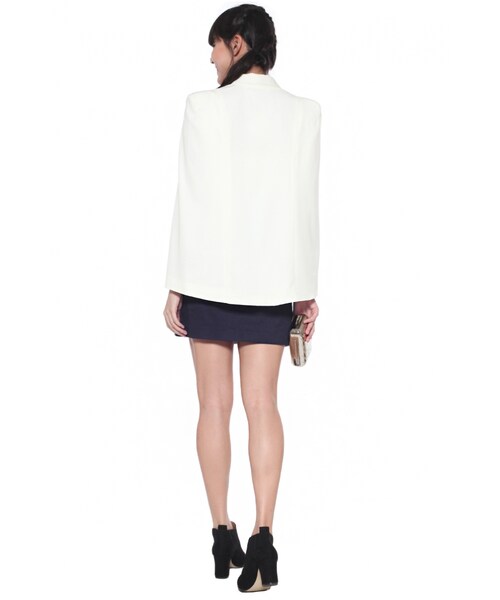 Love,Bonito（ラブボニート）の「COVET Eve Cape Blazer（その他・レディース・Black/White・L/M/S/XL/XS）」の4枚目の写真