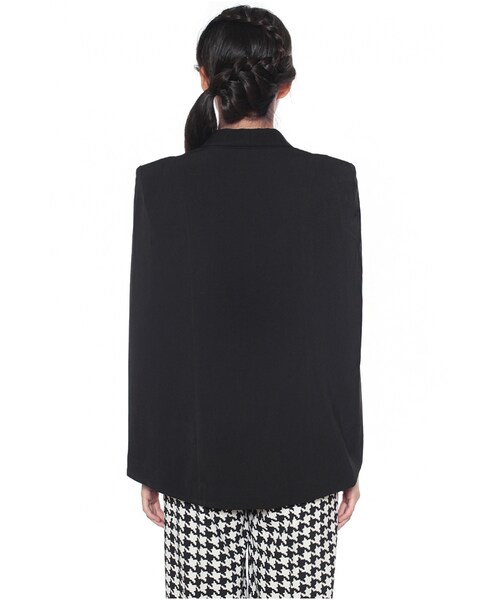 Love,Bonito（ラブボニート）の「COVET Eve Cape Blazer（その他・レディース・Black/White・L/M/S/XL/XS）」の10枚目の写真