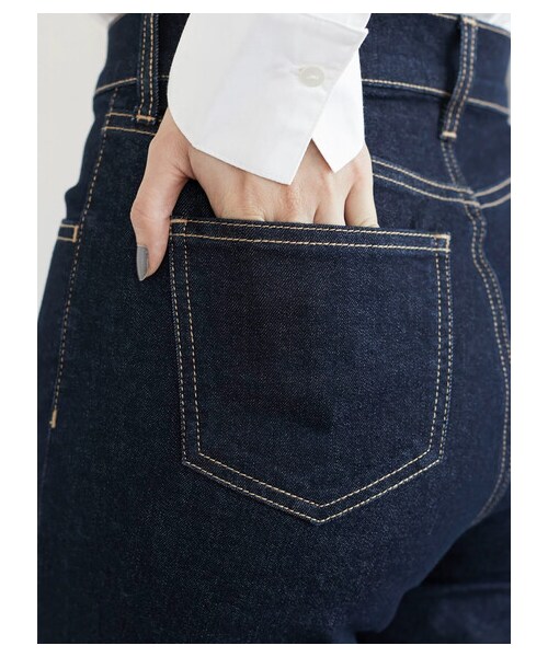 Green　Parks（グリーンパークス）の「デニムストレッチスキニーパンツ（パンツ・ワンウォッシュ・S/M/L）」の6枚目の写真