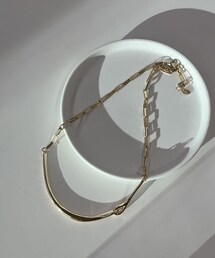 CAPRICIEUX LE'MAGE | 【GOLDY/ゴールディ】カービースクエアチェーンネックレス(リング)