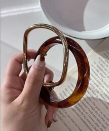 CAPRICIEUX LE'MAGE | 【GOLDY/ゴールディ】GOLDアクリル2SETバングル(リング)