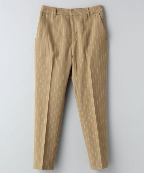 JEANASIS（ジーナシス）の「ピンストタックトラウザー（パンツ・レディース・ブラック/キャメル/ネイビー・S/M）」の2枚目の写真