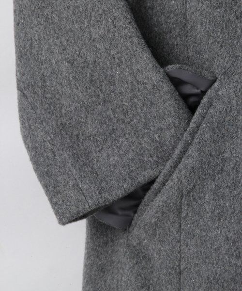 JEANASIS（ジーナシス）の「BIGチェスターコート（ジャケット/アウター・レディース・ブラック/グレー/ベージュ・ＦREE）」の8枚目の写真