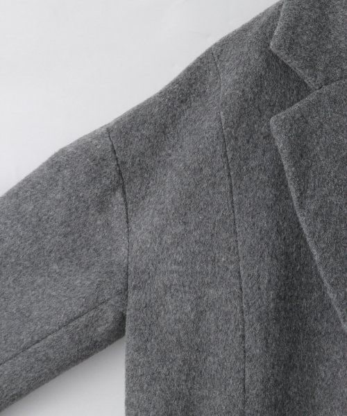 JEANASIS（ジーナシス）の「BIGチェスターコート（ジャケット/アウター・レディース・ブラック/グレー/ベージュ・ＦREE）」の6枚目の写真