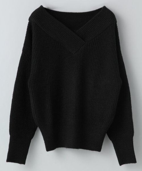 JEANASIS(ジーナシス)の「7GアゼオフショルVプルオーバー(トップス・レディース・ベージュ/ブラック/グレー/ダークグリーン・FREE)」の2枚目の写真