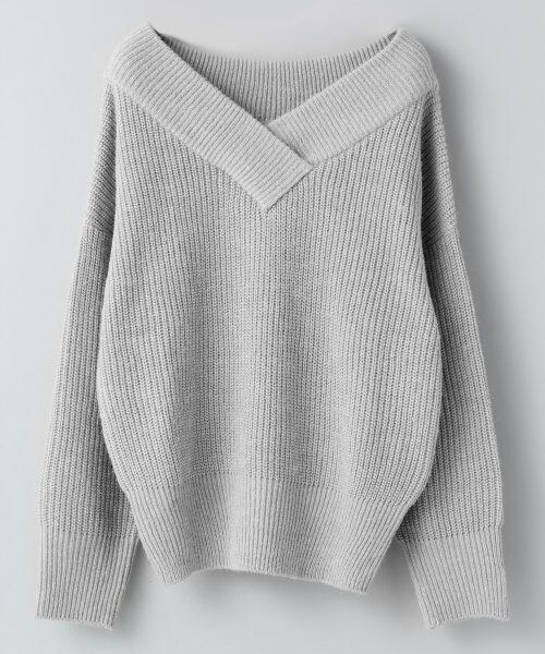 JEANASIS(ジーナシス)の「7GアゼオフショルVプルオーバー(トップス・レディース・ベージュ/ブラック/グレー/ダークグリーン・FREE)」の3枚目の写真