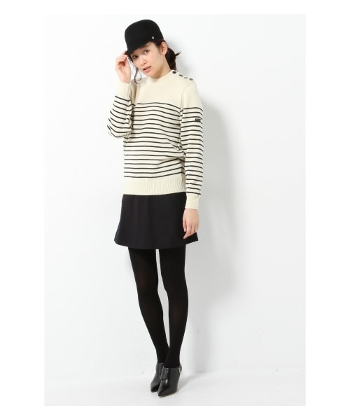 SAINT JAMES（セントジェームス）の「saint james ボーダー肩ボタン