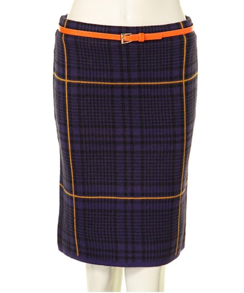 jouetie（ジュエティ）の「★チェックタイトSK（スカート・レディース・ブラック/パープル・M）」の2枚目の写真