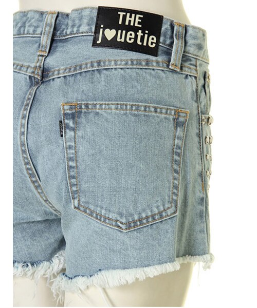 jouetie(ジュエティ)の「★グラデスタッズショートPT(パンツ・レディース・ブルー/アイスブルー・24インチ/25インチ/26インチ/27インチ)」の9枚目の写真
