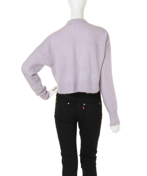 LAGUNAMOON（ラグナムーン）の「【CHIC】ショートクルーネックニットプルオーバー（トップス・レディース・ホワイト/グレー/ブルー/ラベンダー・F）」の7枚目の写真