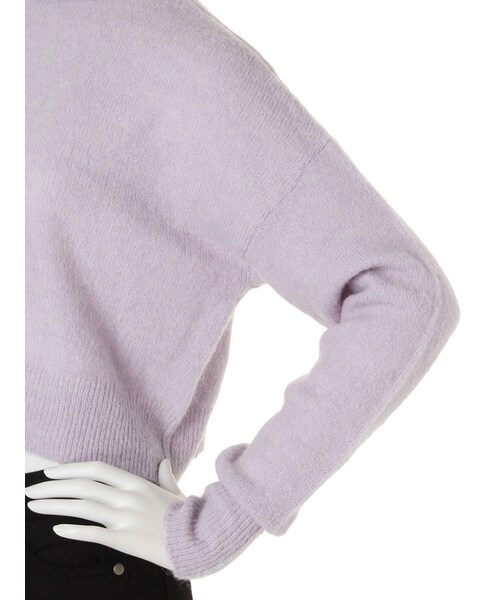 LAGUNAMOON（ラグナムーン）の「【CHIC】ショートクルーネックニットプルオーバー（トップス・レディース・ホワイト/グレー/ブルー/ラベンダー・F）」の9枚目の写真