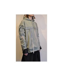 RehersalL | シャーリングスウェットプルパーカー(スウェット)