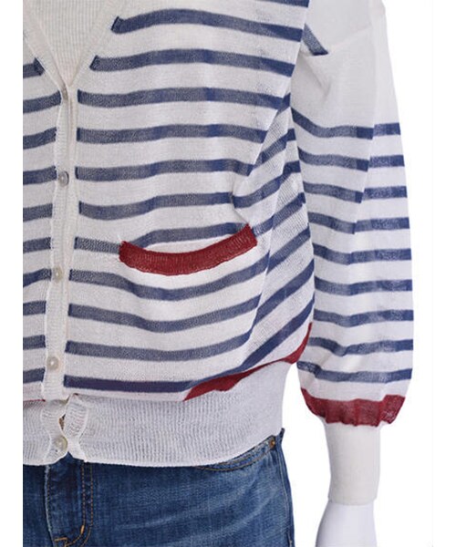 Ungrid（アングリッド）の「【Casual】ドルマンシースルーニットカーデ（その他・レディース・オフホワイト/グリーン・F）」の8枚目の写真