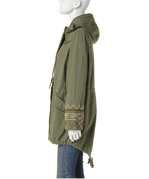 Ungrid（アングリッド）の「スタッズモッズコート（ジャケット/アウター・レディース・カーキ・S/M）」の9枚目の写真