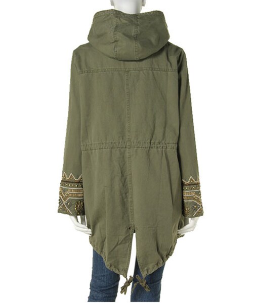 Ungrid（アングリッド）の「スタッズモッズコート（ジャケット/アウター・レディース・カーキ・S/M）」の8枚目の写真