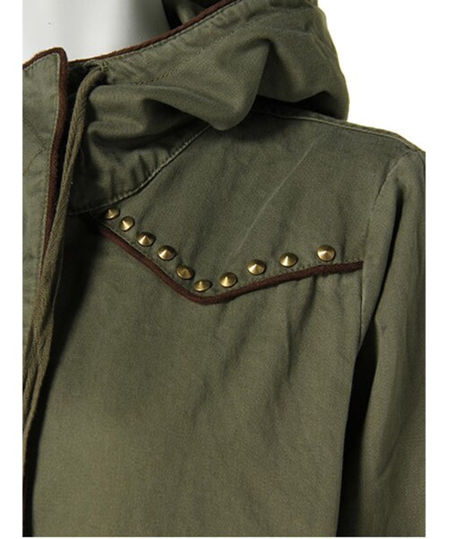 Ungrid（アングリッド）の「スタッズモッズコート（ジャケット/アウター・レディース・カーキ・S/M）」の12枚目の写真