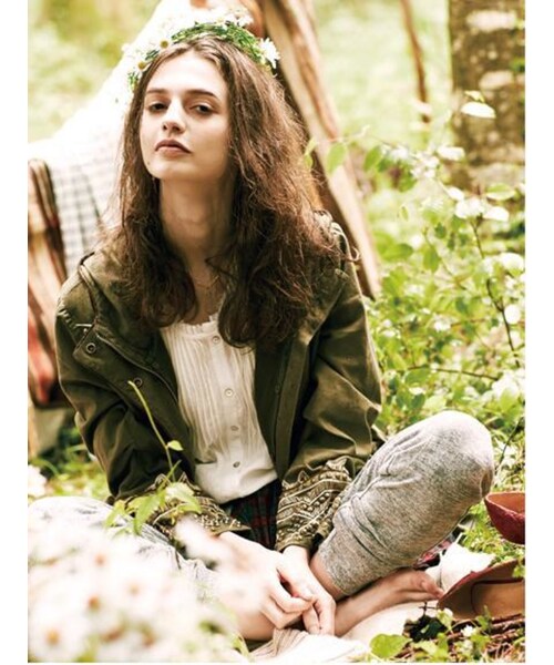 Ungrid（アングリッド）の「スタッズモッズコート（ジャケット/アウター・レディース・カーキ・S/M）」の7枚目の写真