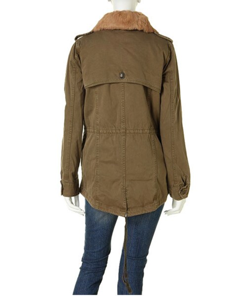 Ungrid(アングリッド)の「ファー衿ミリタリーコート(ジャケット/アウター・レディース・カーキ/キャメル・S/M)」の7枚目の写真