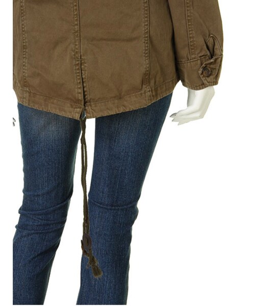 Ungrid(アングリッド)の「ファー衿ミリタリーコート(ジャケット/アウター・レディース・カーキ/キャメル・S/M)」の13枚目の写真