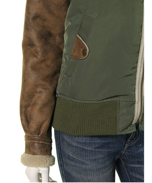 Ungrid（アングリッド）の「リメイクフライトJK（ジャケット/アウター・レディース・カーキ・S/M）」の11枚目の写真