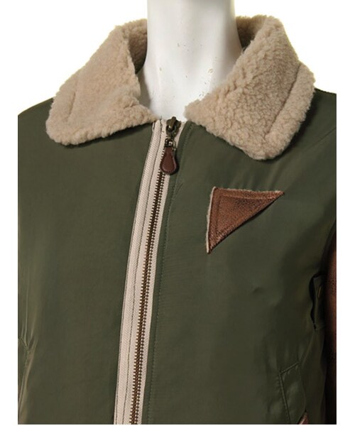 Ungrid（アングリッド）の「リメイクフライトJK（ジャケット/アウター・レディース・カーキ・S/M）」の8枚目の写真