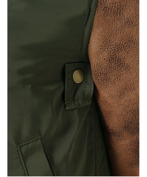 Ungrid（アングリッド）の「リメイクフライトJK（ジャケット/アウター・レディース・カーキ・S/M）」の10枚目の写真