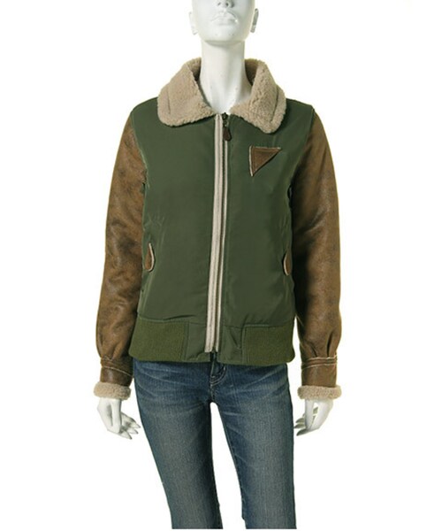 Ungrid（アングリッド）の「リメイクフライトJK（ジャケット/アウター・レディース・カーキ・S/M）」の14枚目の写真