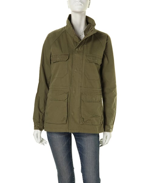 Ungrid（アングリッド）の「スタンドカラーミリタリーJK（ジャケット/アウター・レディース・ベージュ/カーキ・S/M）」の2枚目の写真