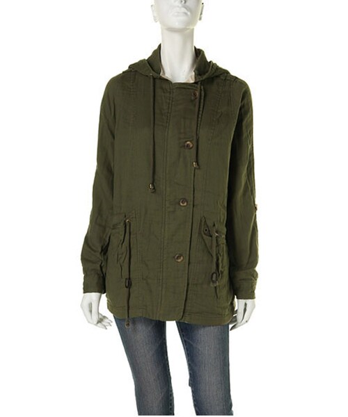 Ungrid（アングリッド）の「ダブルガ-ゼミリタリーコート（ジャケット/アウター・レディース・ベージュ/カーキ・S/M）」の2枚目の写真