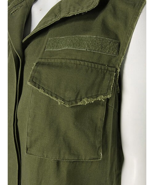 Ungrid（アングリッド）の「ミリタリーノースリJK（ジャケット/アウター・レディース・カーキ・S/M）」の5枚目の写真