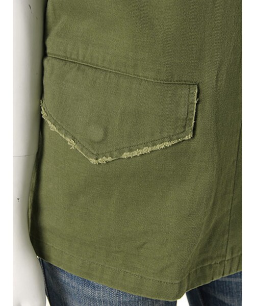 Ungrid（アングリッド）の「ミリタリーノースリJK（ジャケット/アウター・レディース・カーキ・S/M）」の7枚目の写真