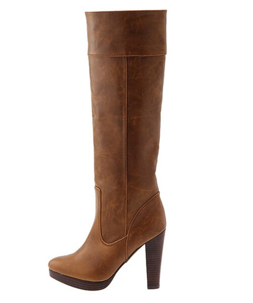 Ungrid（アングリッド）の「ヒールロングブーツ（シューズ・レディース・ブラック/ブラウン・S/M/L）」の5枚目の写真