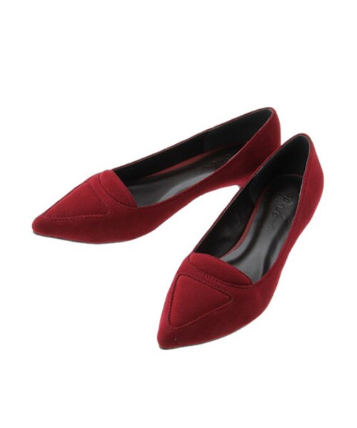 Ungrid（アングリッド）の「ポインテッドフラットシューズ（シューズ・レディース・レッド/グリーン/キャメル・S）」の4枚目の写真