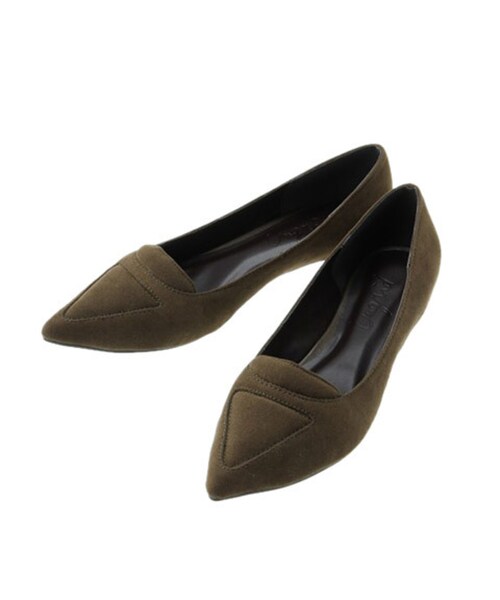 Ungrid（アングリッド）の「ポインテッドフラットシューズ（シューズ・レディース・レッド/グリーン/キャメル・S）」の2枚目の写真