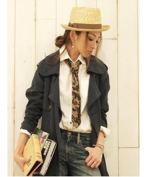 Ungrid（アングリッド）の「カンカンHAT（帽子・レディース・ブラウン/ベージュ・F）」の3枚目の写真