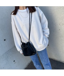 copine | 裏起毛サイドスリットエンボスロゴトレーナー(3color)(スウェット)