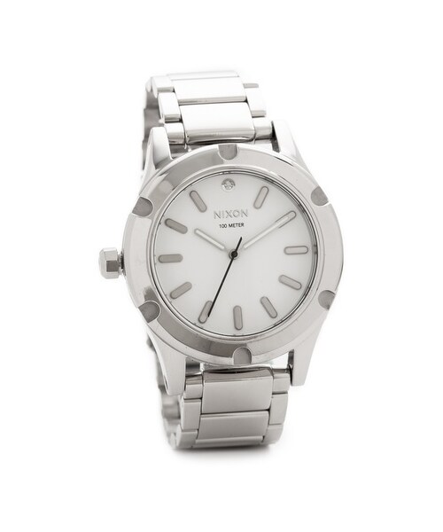 NIXON(ニクソン)の「Nixon Camden Watch(アナログ腕時計・レディース・Silver/White・One Size)」の1枚目の写真
