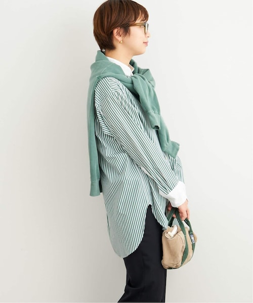 FRAMeWORK カラーストライプクレリックシャツ FRAMeWORK（フレームワーク）の「≪予約≫カラーストライプ