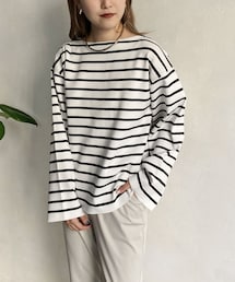 CAPRICIEUX LE'MAGE | ボーダーワイドプルオーバー(ニット/セーター)