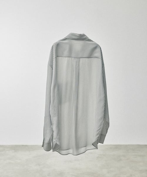 LIDNM（リドム）の「VISCOSE STRIPE SHIRT（シャツ/ブラウス・メンズ・ホワイト・M/L）」の16枚目の写真